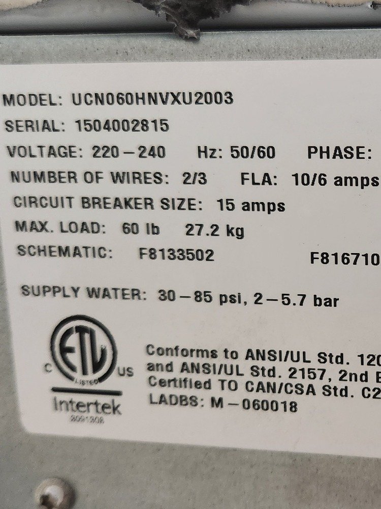 UniMac - USED Unimac 60lb Hardmount Washer